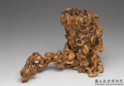 图片[2]-Brush-holder with openwork melon-and-vine decor.18th century, Qing dynasty-China Archive